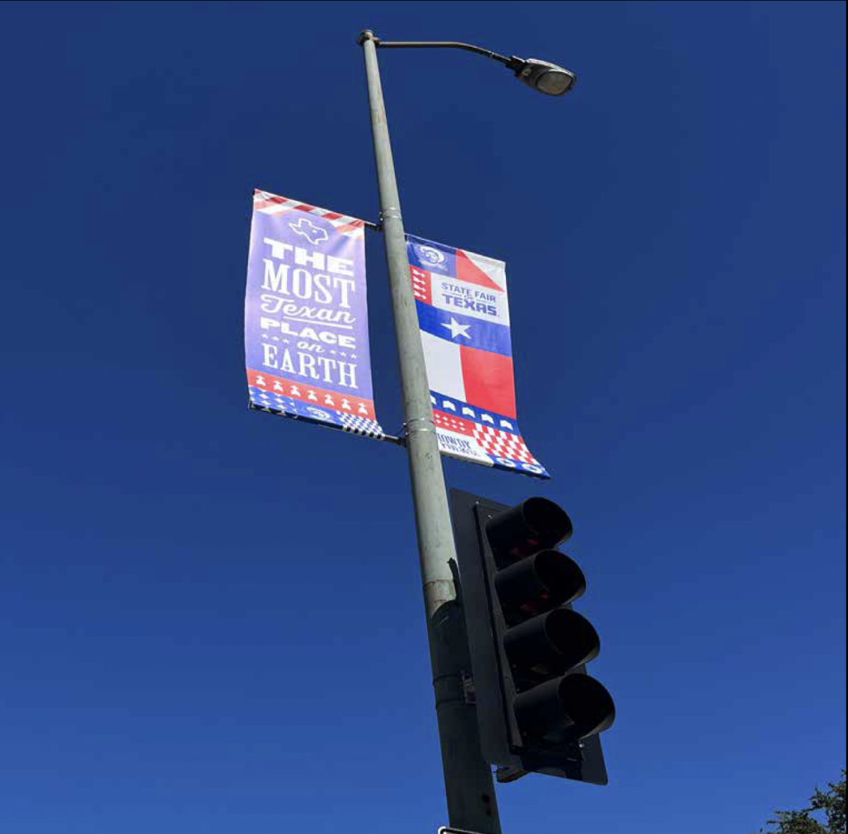 State Fair posters on the street next to Dallas’ Fair Park.